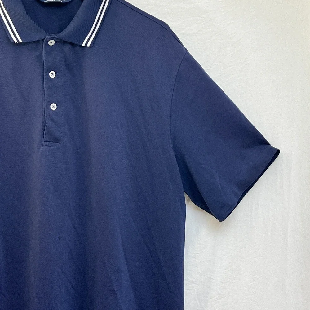 Ralph Lauren Polo Golf Shirt Men's XL Navy Soft‎ Cotton Performance Classic
